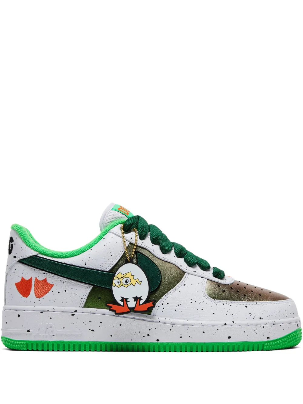 Nike x GOAT Division St. Air Force 1 Low Ducks of a Feather “Egg or Duck” sneakers Wit