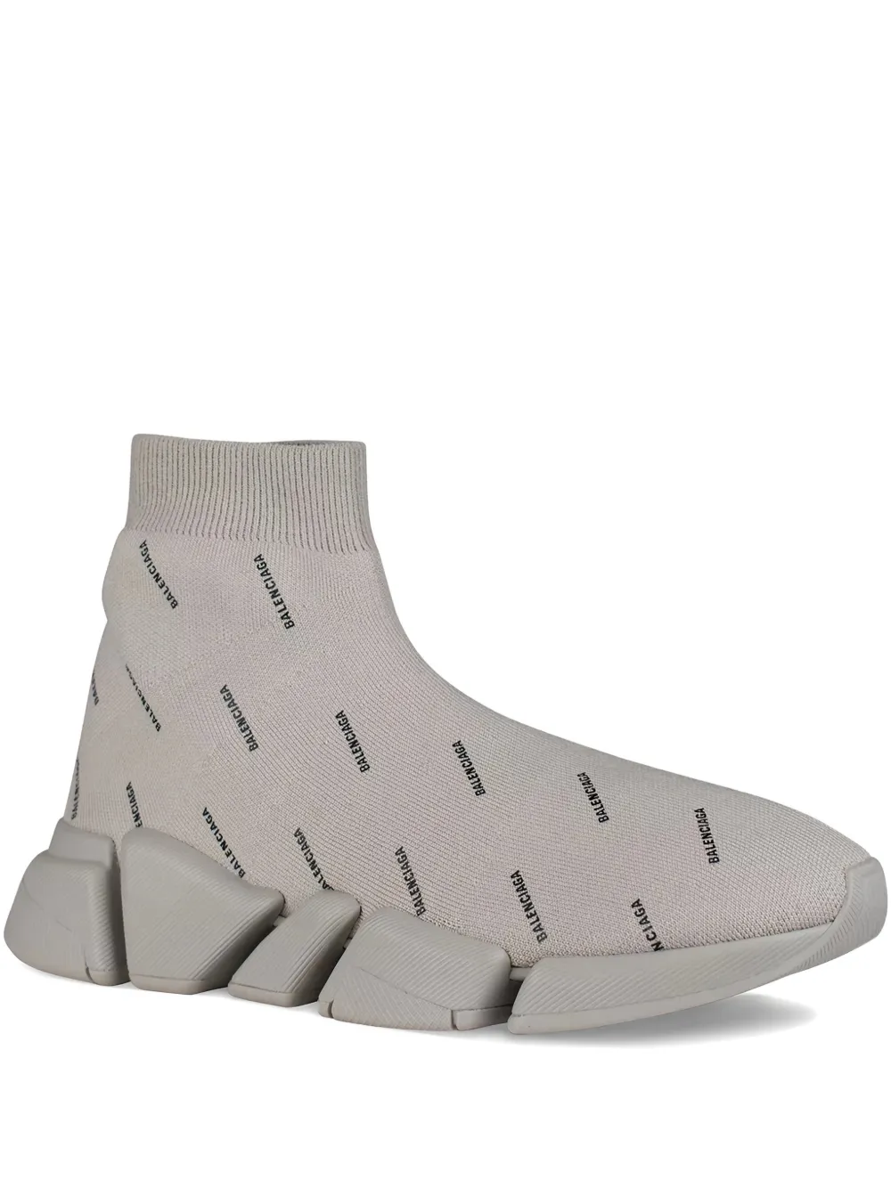 Balenciaga Logo Speed Trainer "Grey" Beige