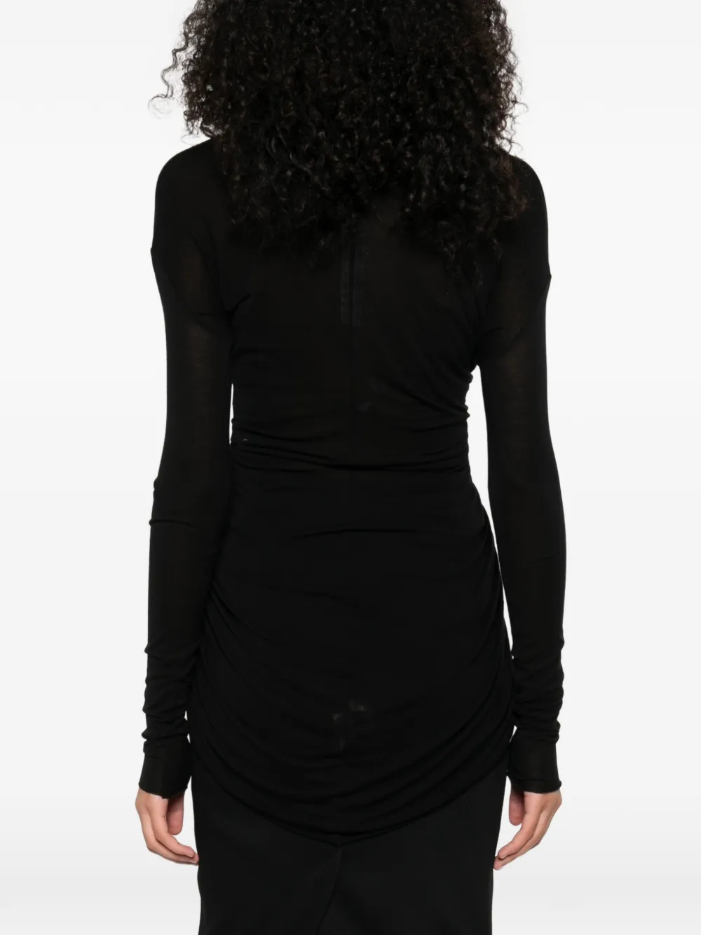 Rick Owens Radiance gedrapeerde top met V-hals Zwart
