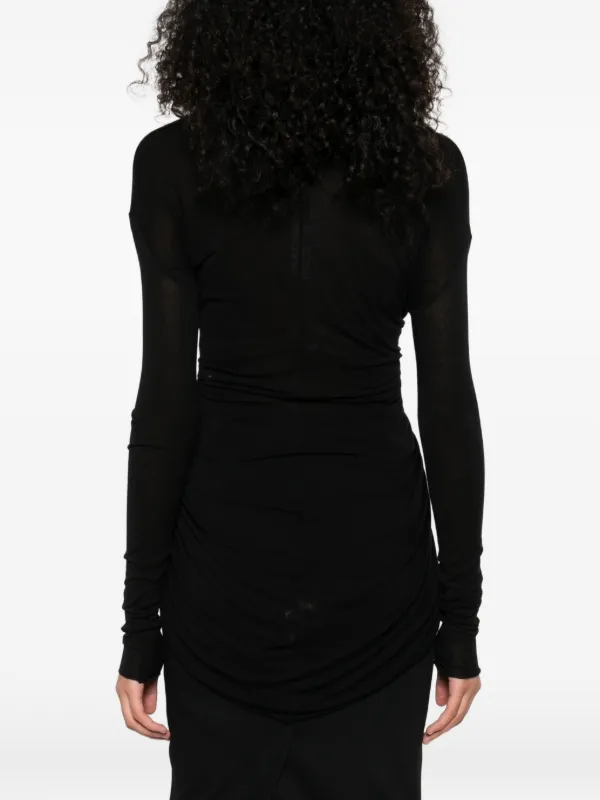 Rick Owens Radiance Vネックトップ | ブラック | FARFETCH JP