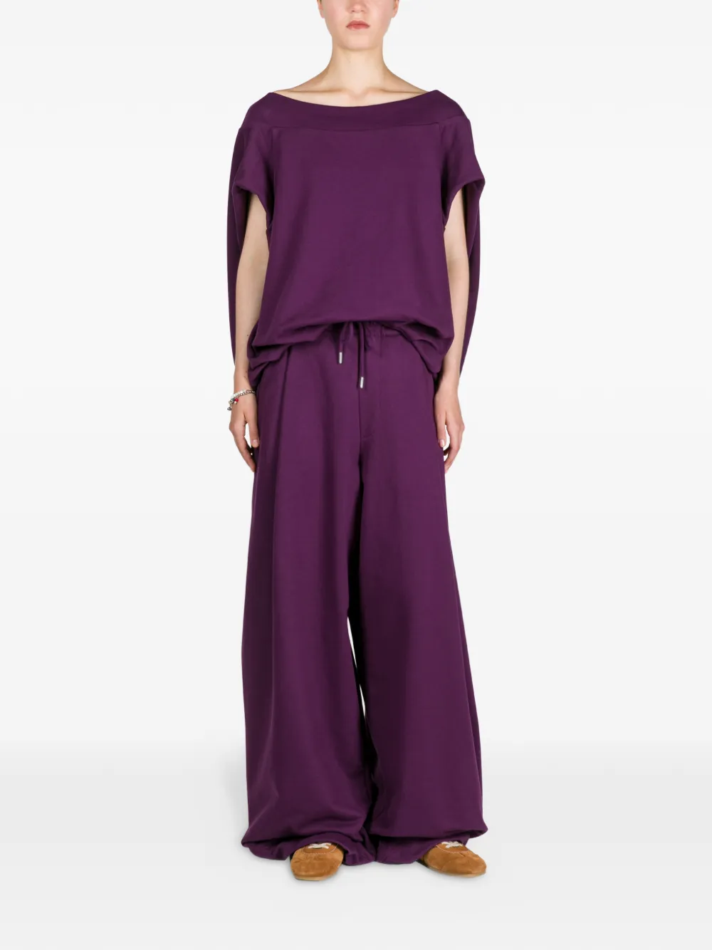 DRIES VAN NOTEN Ruimvallende broek - Paars
