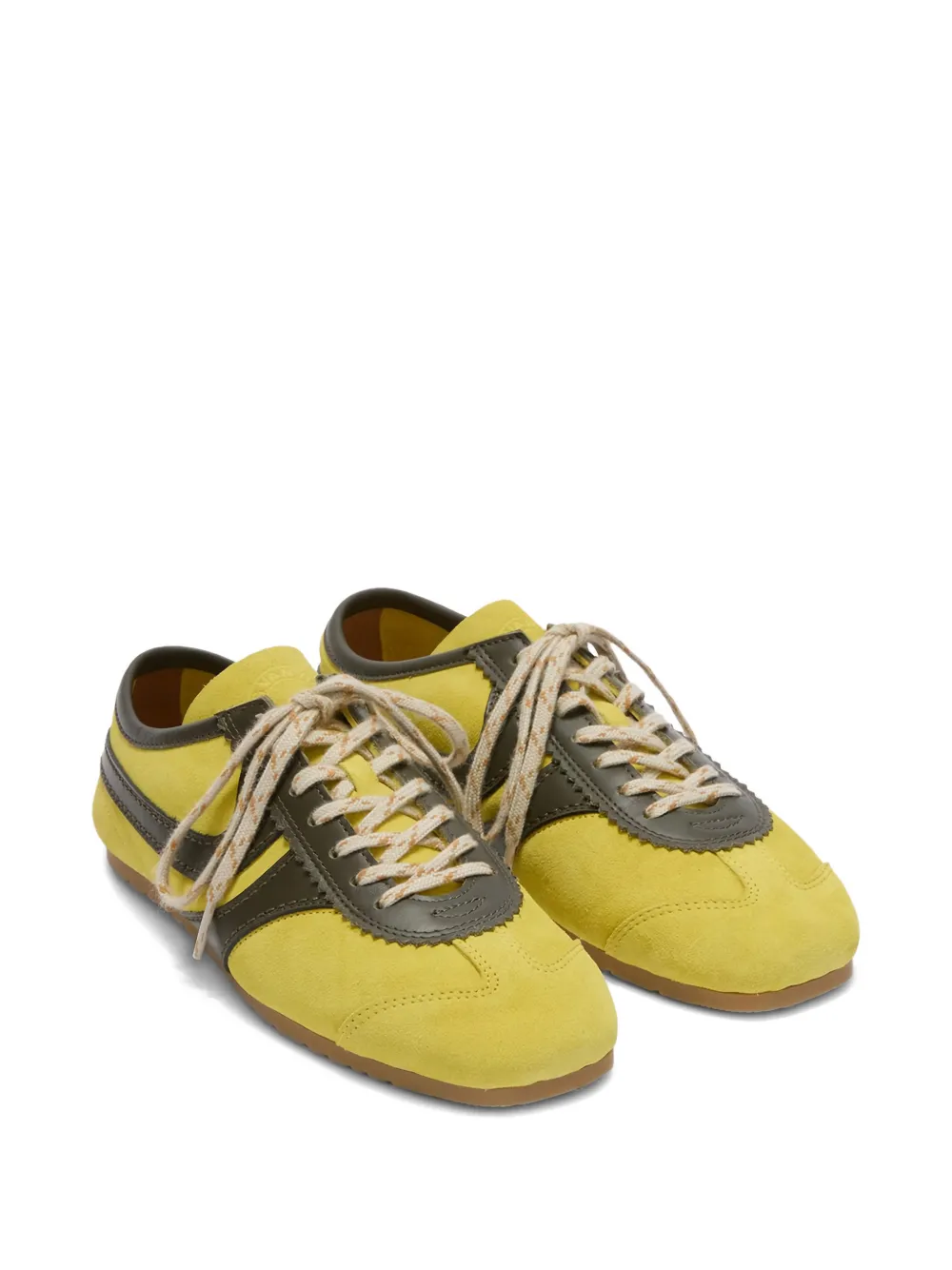 DRIES VAN NOTEN Suède sneakers Geel