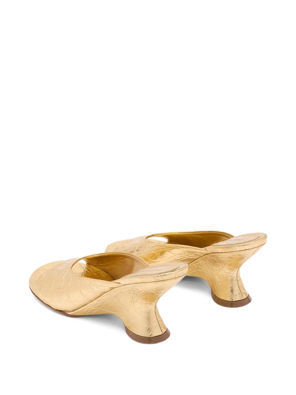 DRIES VAN NOTEN Leren sandalen Goud