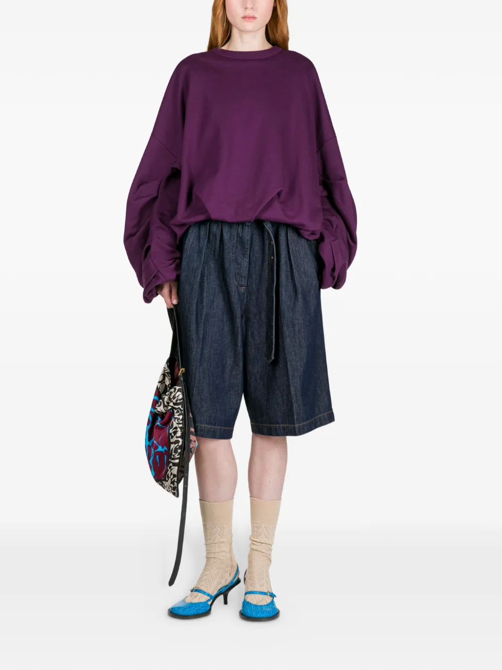  Dries Van Noten Graphic-print Shoulder Bag - Red 