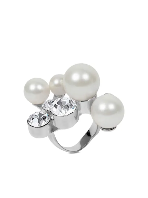 Dries Van Noten Ornamented Ring in Silver