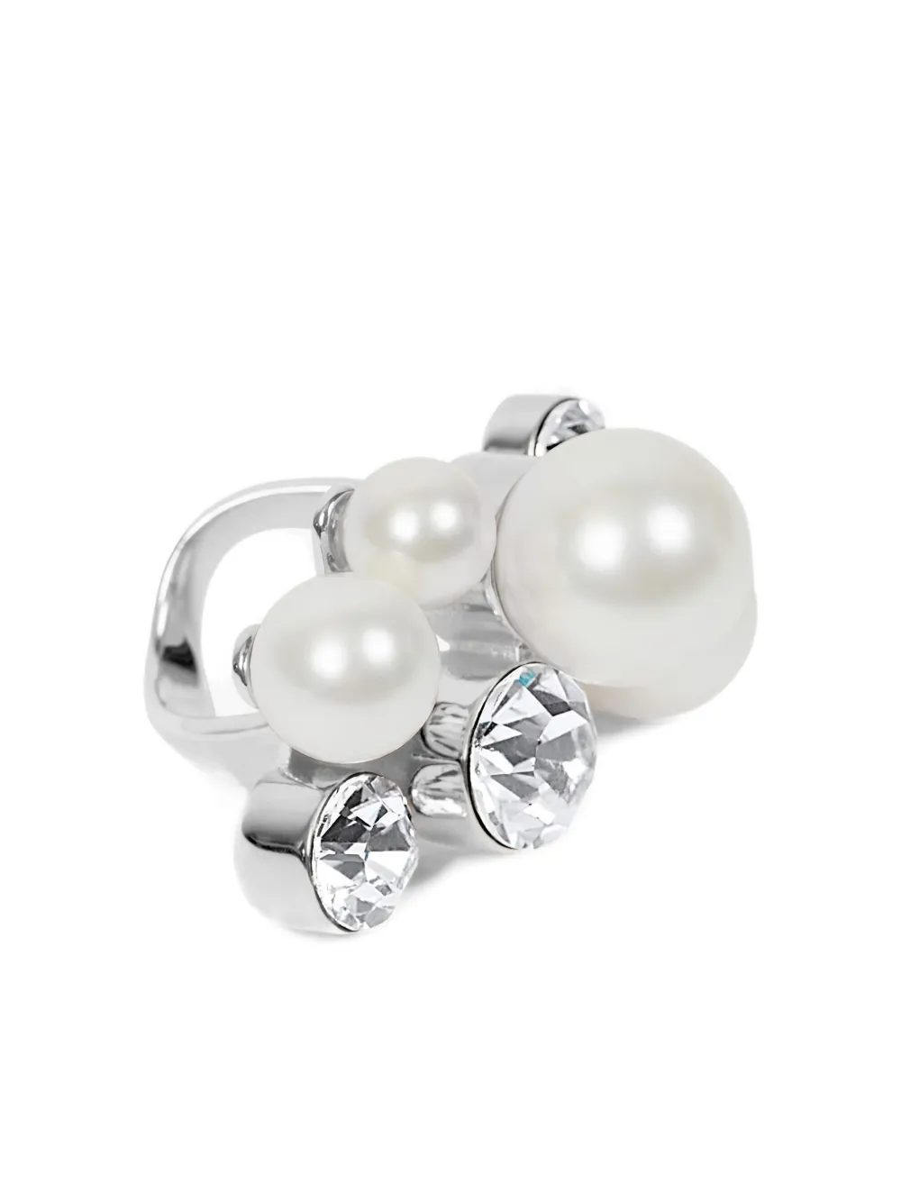 Dries Van Noten Ornamented Ring in Silver, view 3