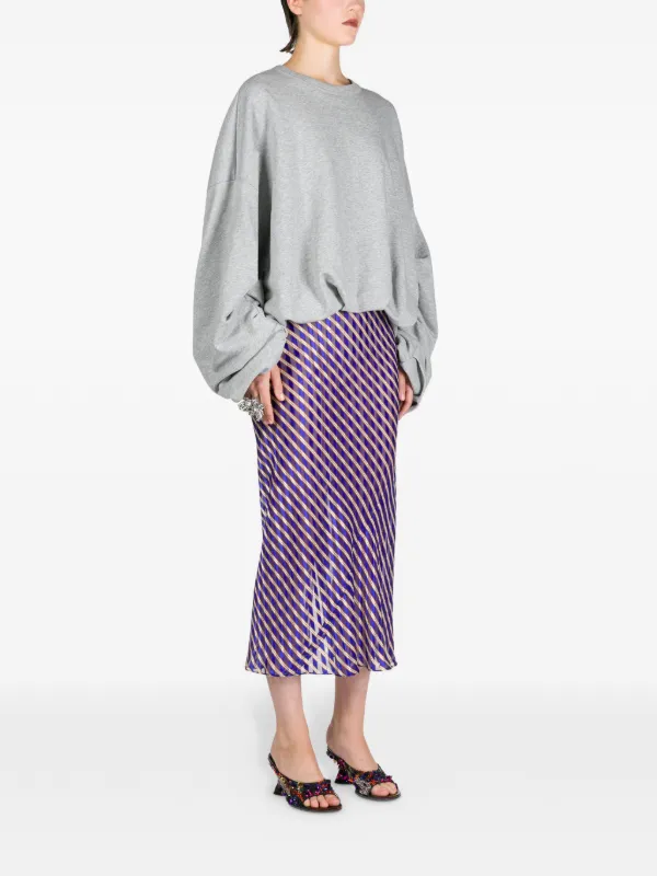 DRIES VAN NOTEN Draped Sweatshirt | Grey | FARFETCH
