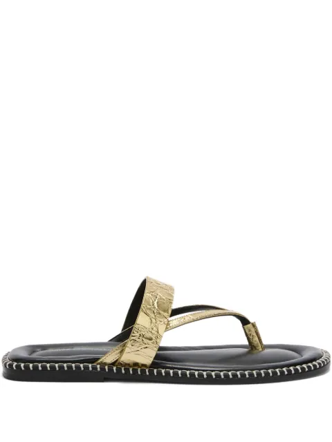 DRIES VAN NOTEN textured-strap leather sandals