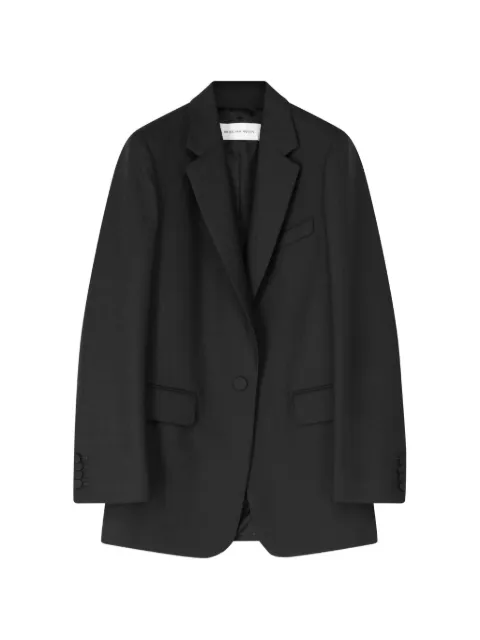 DRIES VAN NOTEN loose-fit herringbone wool blazer