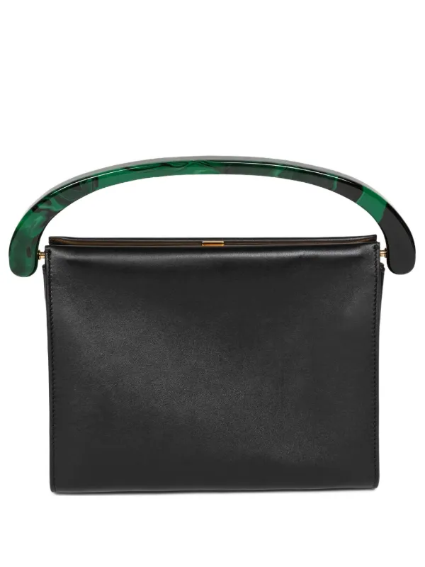 Dries Van Noten Medium Leather Bag in Black