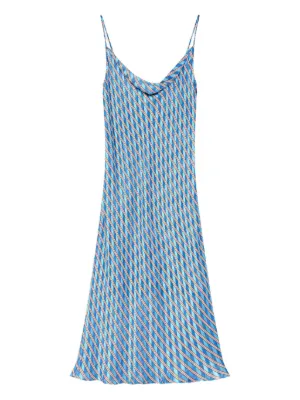 DRIES VAN NOTEN ドレス DRIES VAN NOTEN プリント ドレス | ブルー | FARFETCH JP