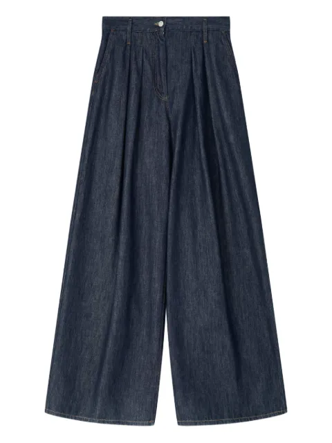 DRIES VAN NOTEN wide pleated jeans