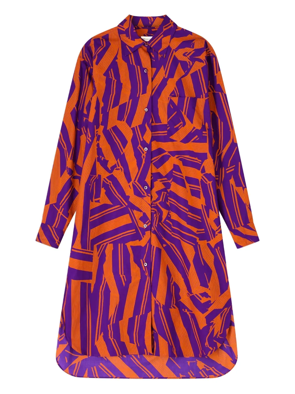 DRIES VAN NOTEN Chemisier a righe - Viola