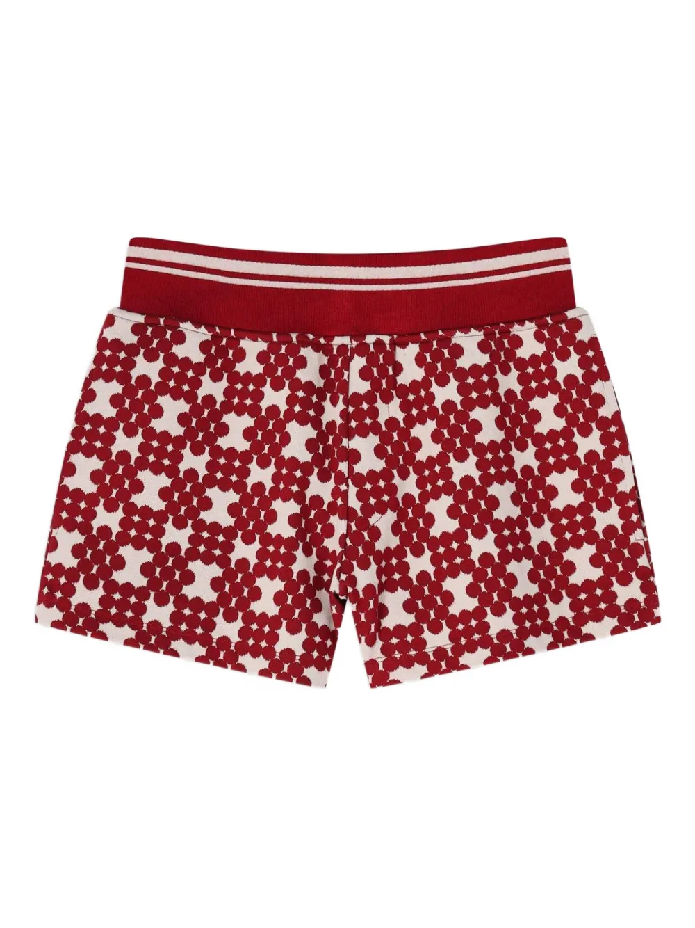 DRIES VAN NOTEN Shorts a coste jacquard - Rosso