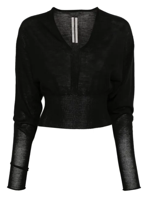 Rick Owens top con cuello en V