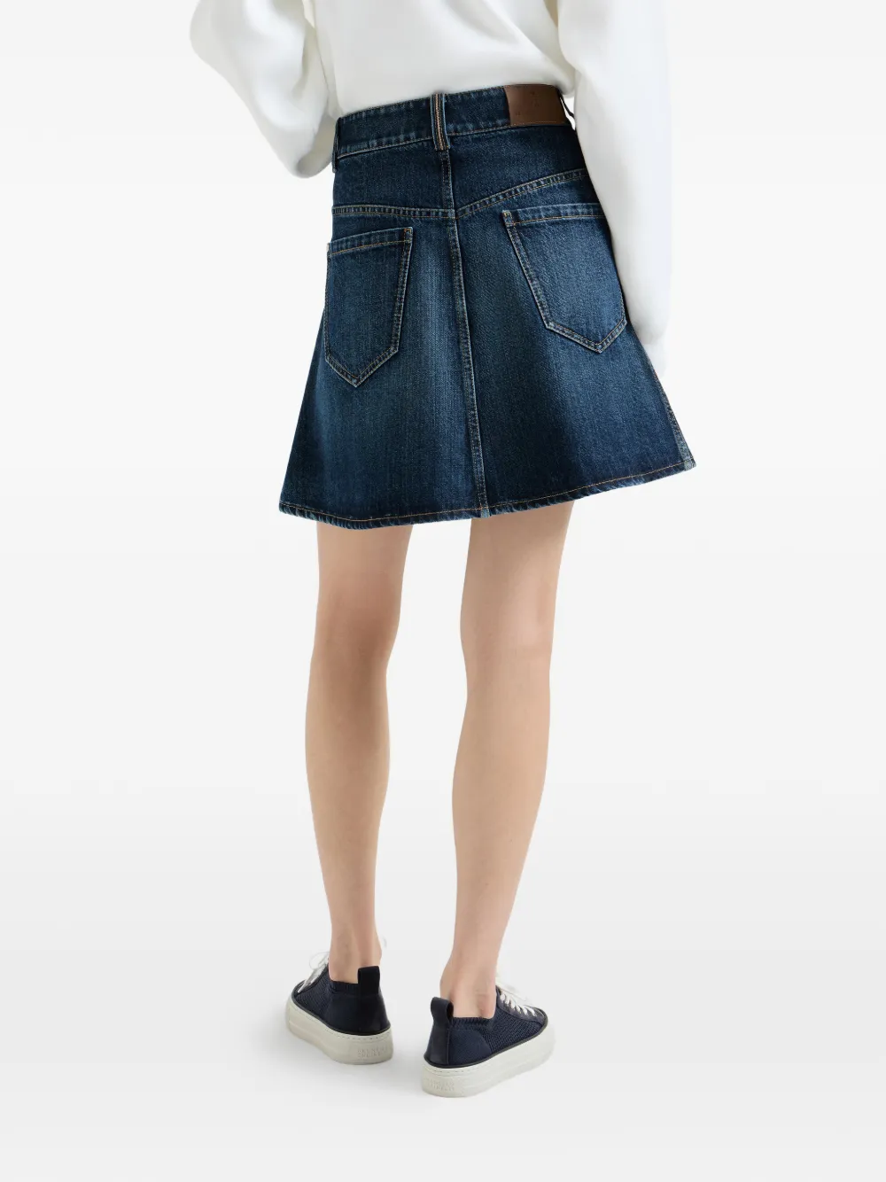 Brunello Cucinelli Denim mini-rok Blauw