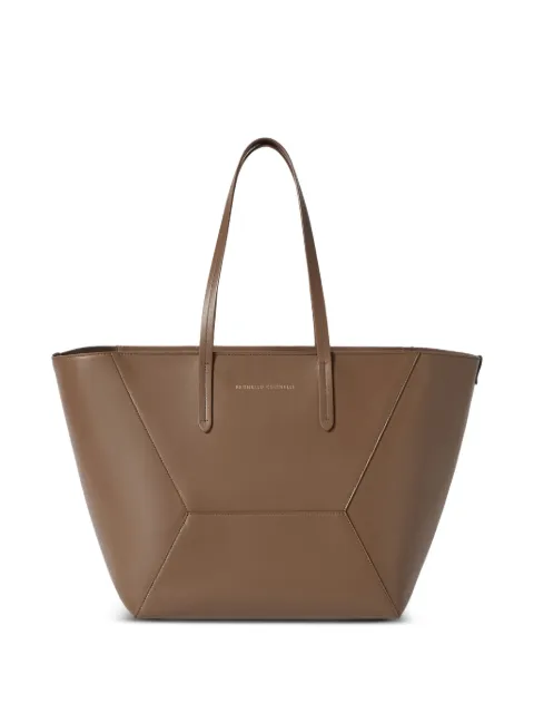 Brunello Cucinelli BC Duo bag in calfskin with monili