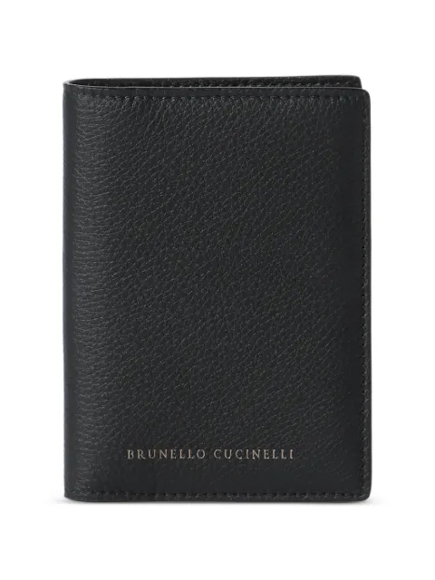 Brunello Cucinelli funda para pasaporte texturizada
