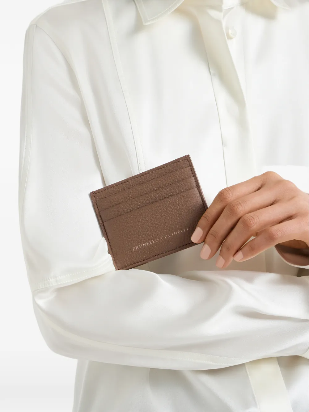 Grained Calfskin Card Case