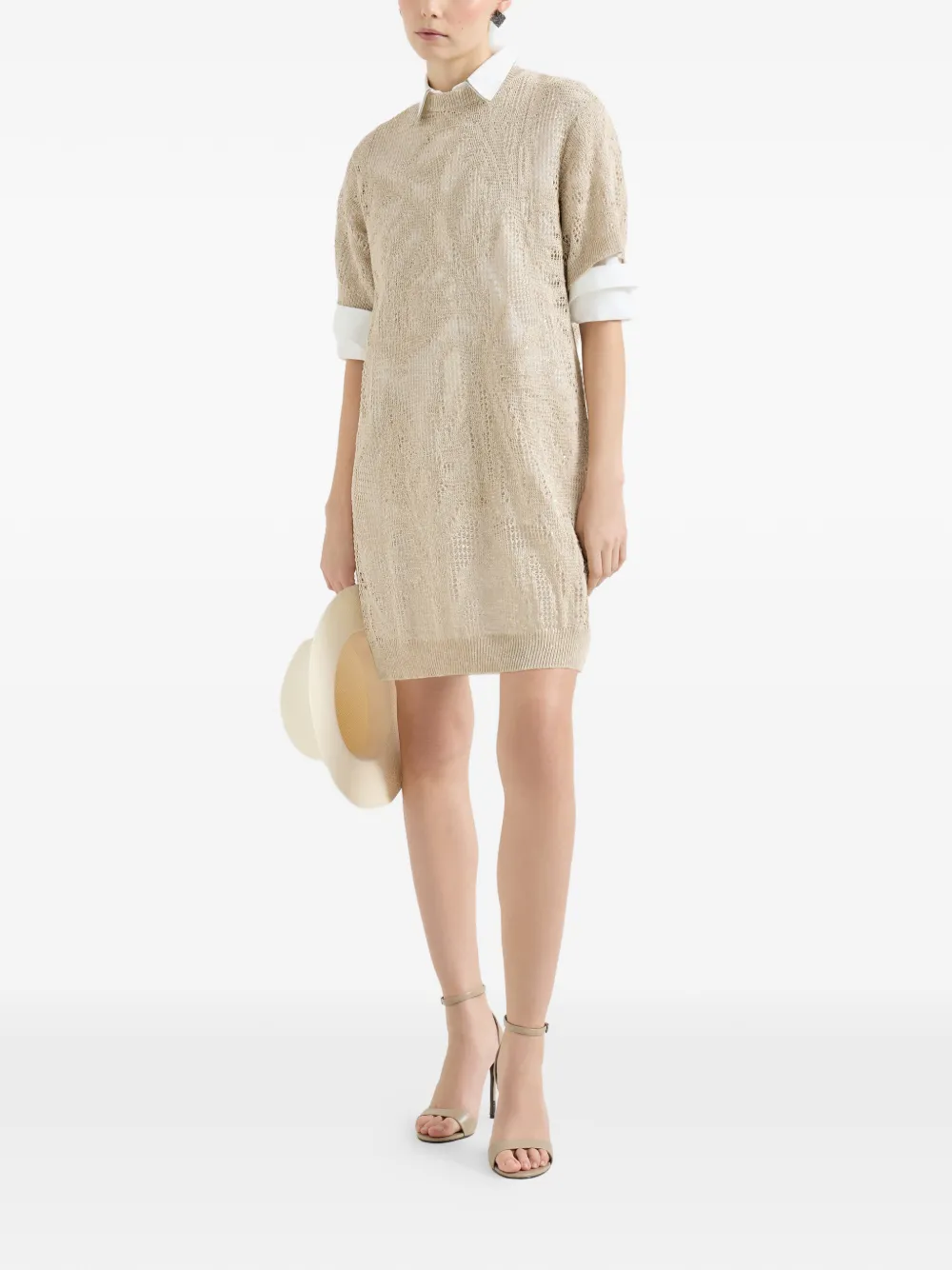 zara lace dress with jewel button SOLD Zara Lace Dress w/ Jewel Buttons Cream