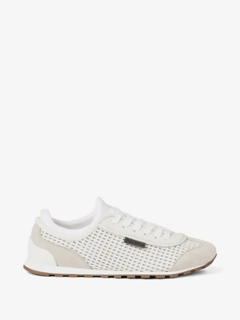 Brunello Cucinelli Laufsneakers mit glänzender Lasche