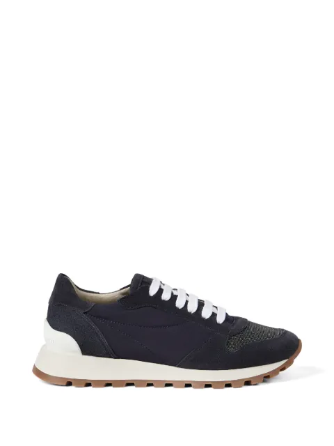 Brunello Cucinelli lace-up monili-panel sneakers