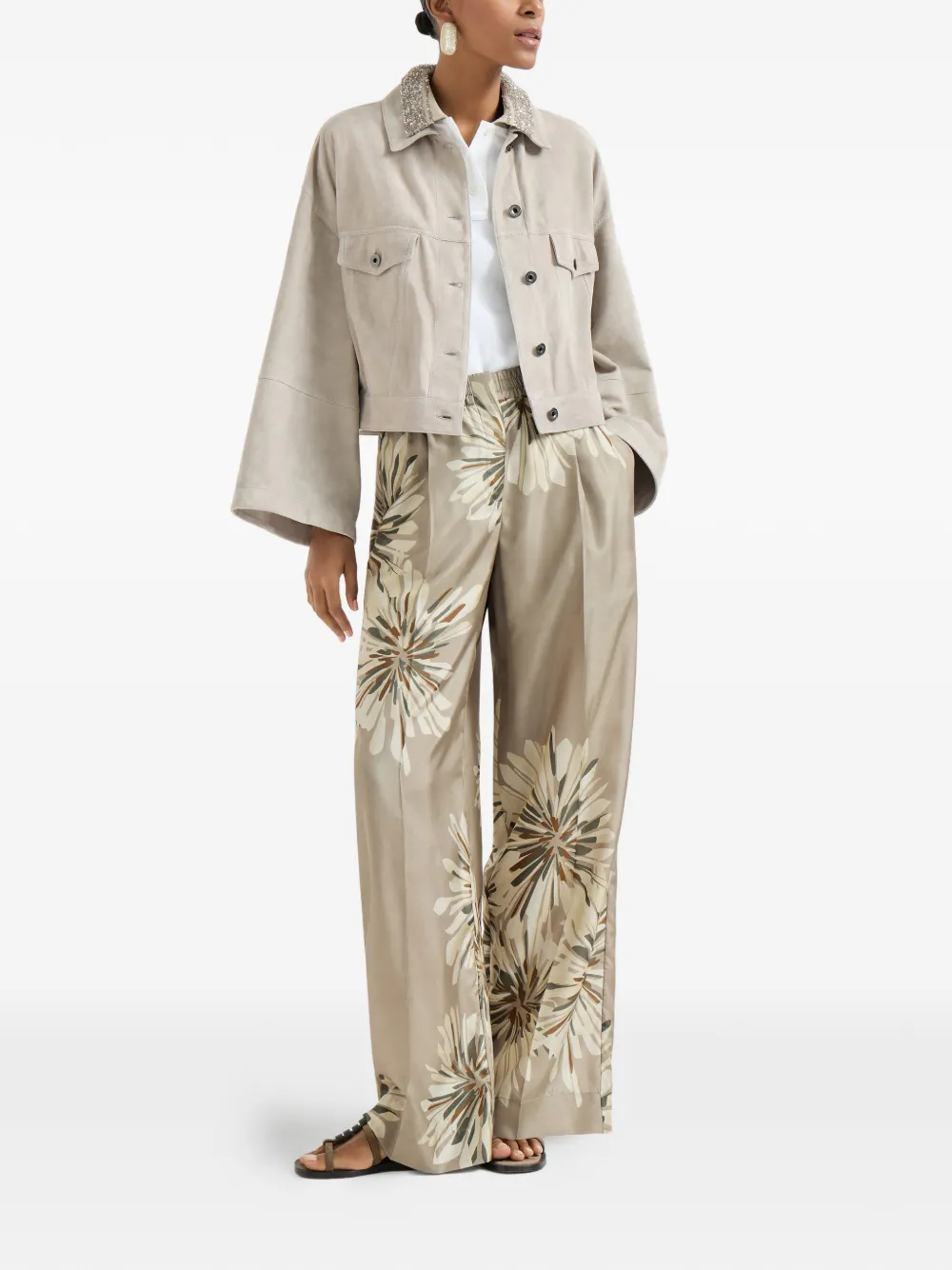 Brunello Cucinelli Long-sleeves Jacket - Neutrals 