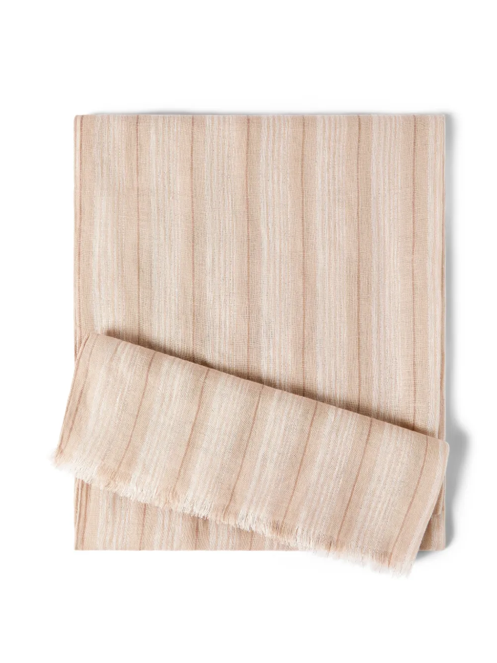 Brunello Cucinelli Sciarpa a righe - Toni neutri