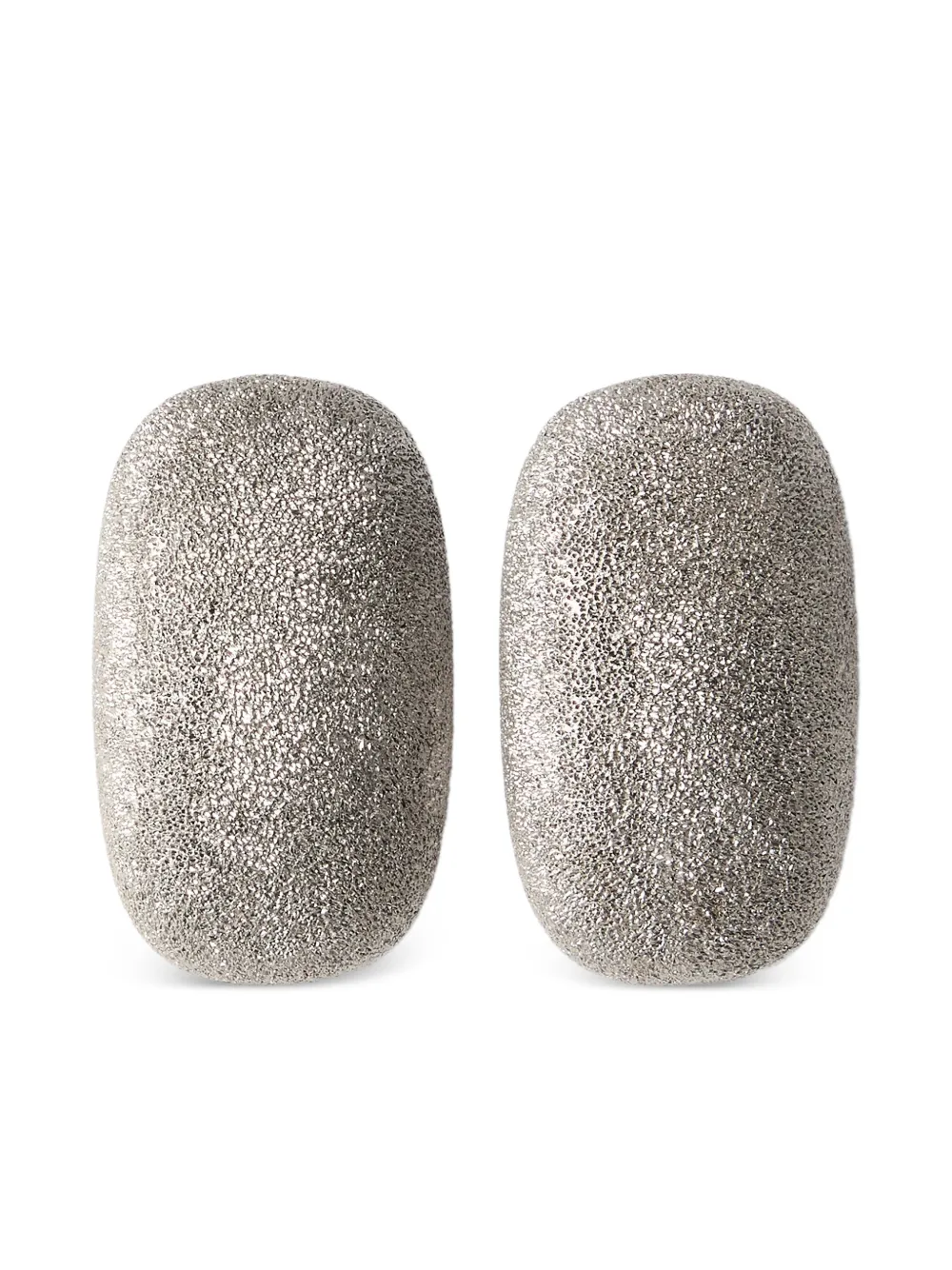 Brunello Cucinelli Orecchini a bottone - Grigio