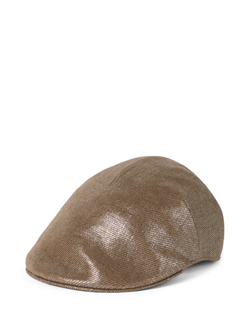  Brunello Cucinelli Shimmering Beret - Brown 