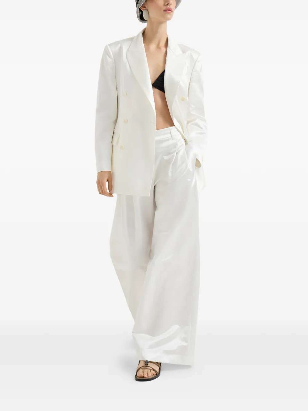 Satin Monili Blazer