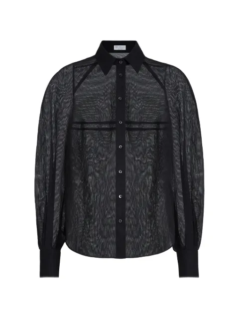 Brunello Cucinelli monili cotton shirt