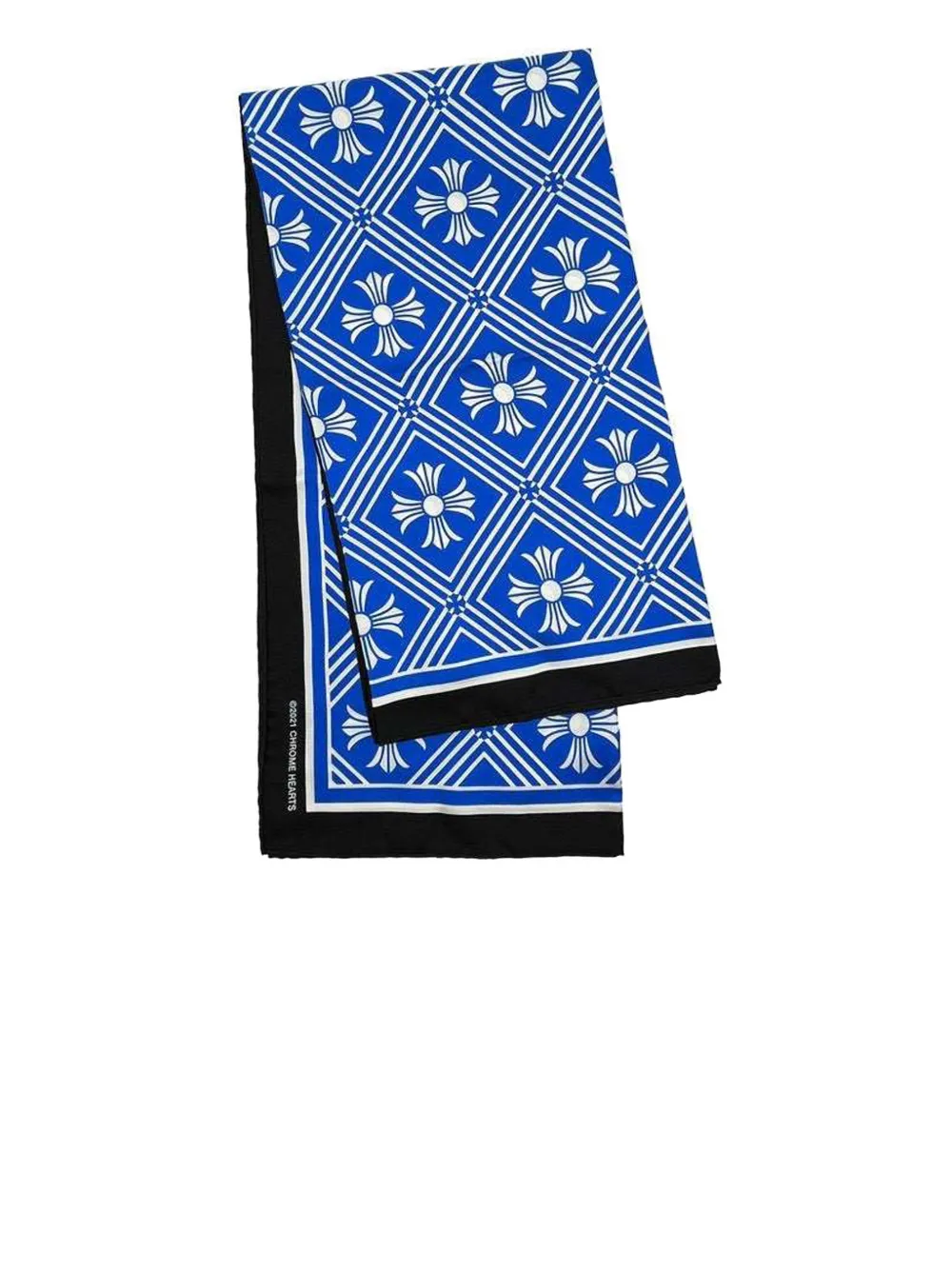 Chrome Hearts Foulard in lana con stampa - Blu