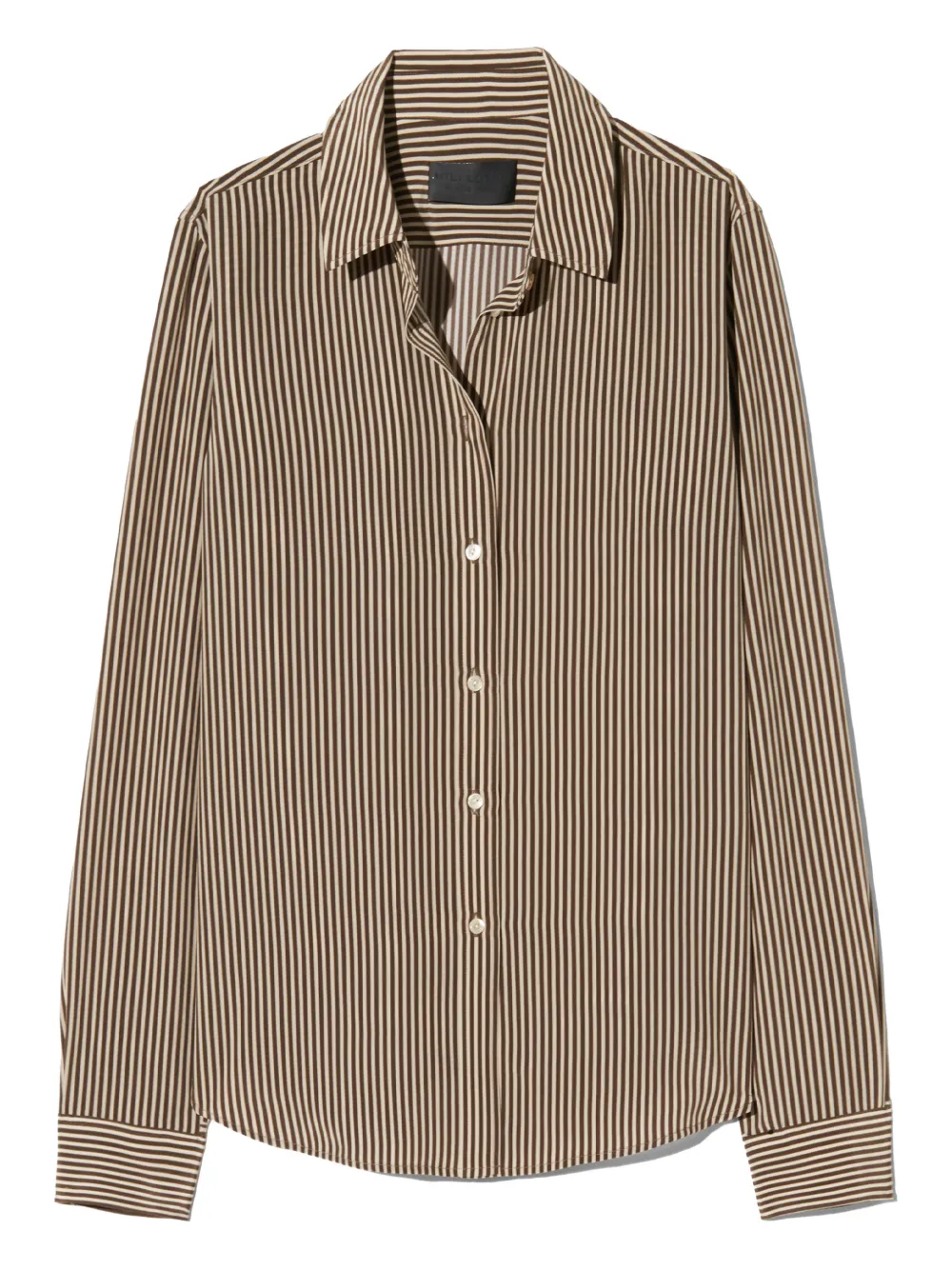 Nili Lotan Gaia striped silk shirt - Bruin
