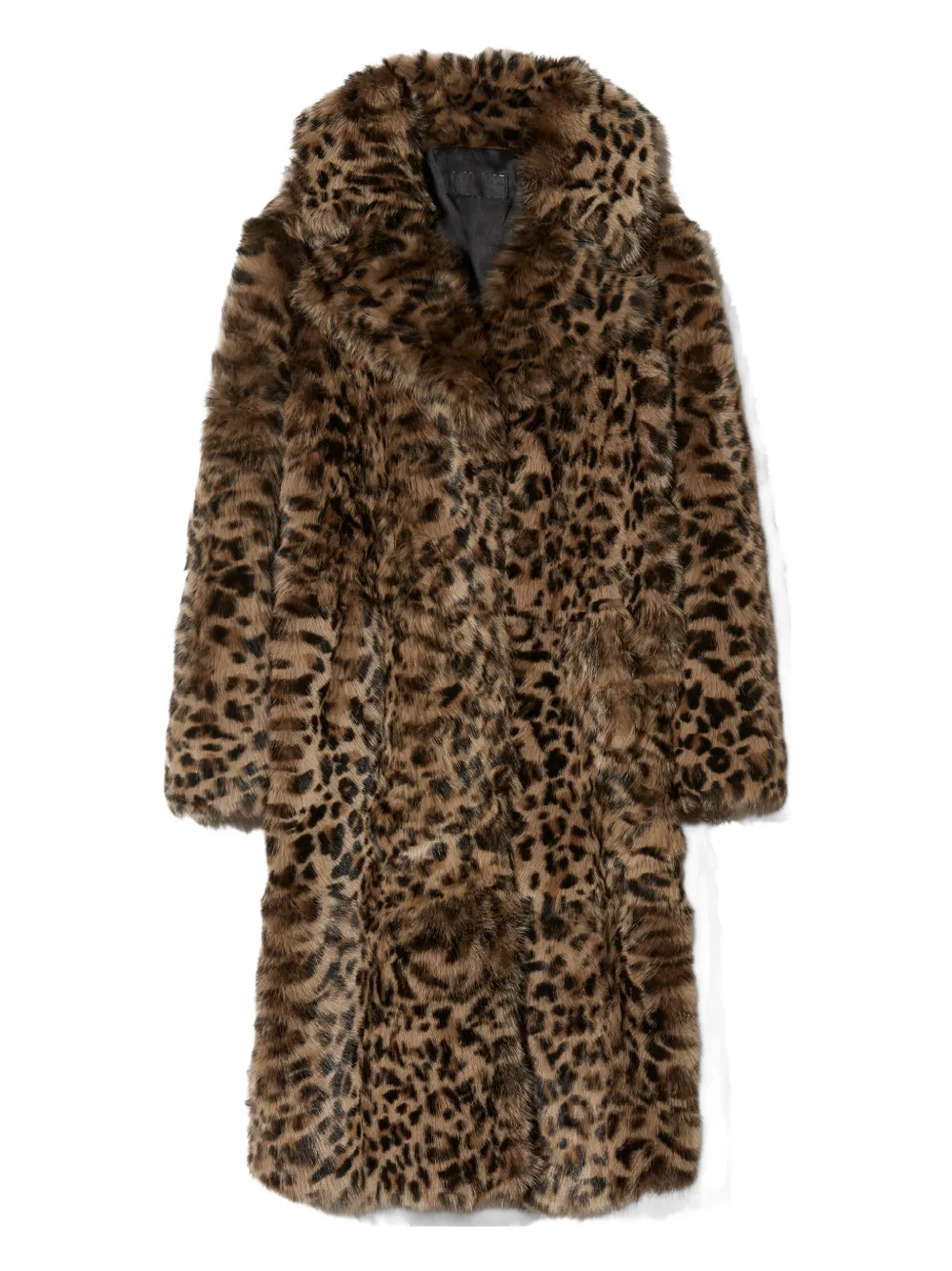 Nili Lotan leopard-print fur coat - Braun