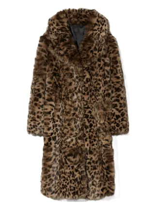Nili Lotan leopard-print Fur Coat | Brown | FARFETCH