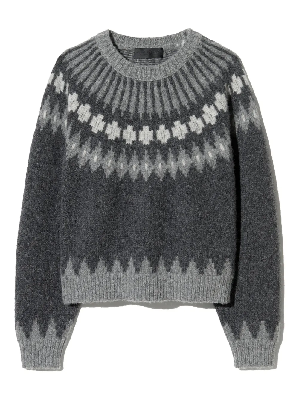 Nili Lotan Alena fair isle sweater - Grey