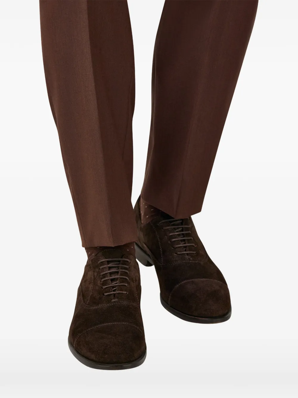 Boggi Milano suede Oxford shoes Bruin