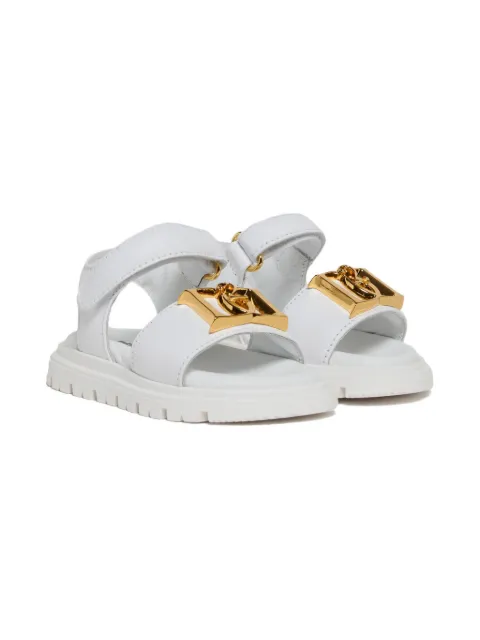 DSQUARED2 KIDS D2 Statement leather platform sandals