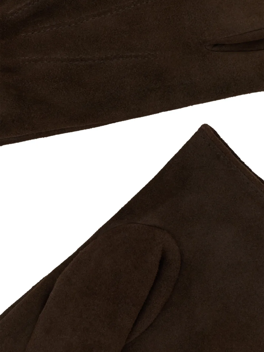 Boggi Milano Suede Leather Gloves - Bruin