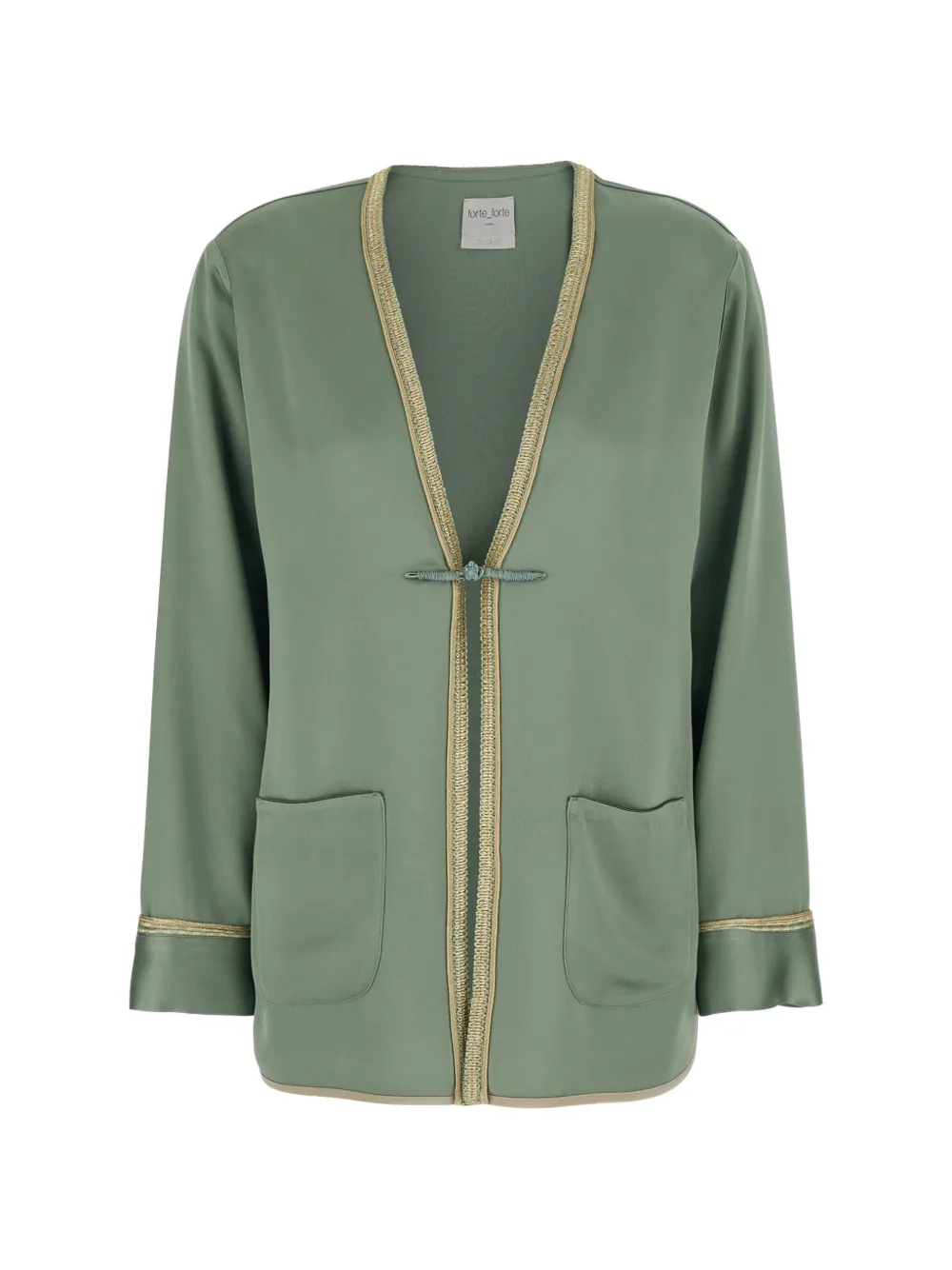 Forte Forte trimmed jacket - Verde