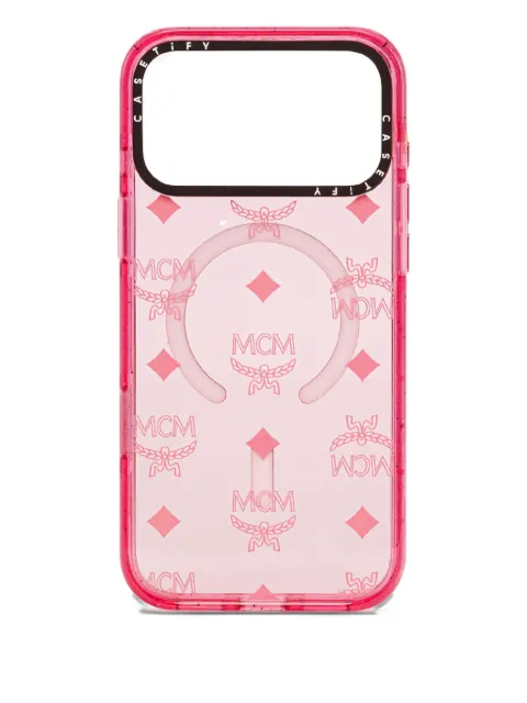 MCM x Casetify monogram-pattern iPhone 17 Pro case