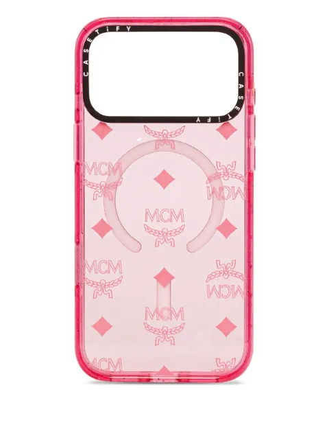 MCM funda para iPhone 17 Pro con monograma en colaboración con Casetify