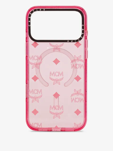 MCM x Casetify monogram-pattern iPhone 17 Pro case