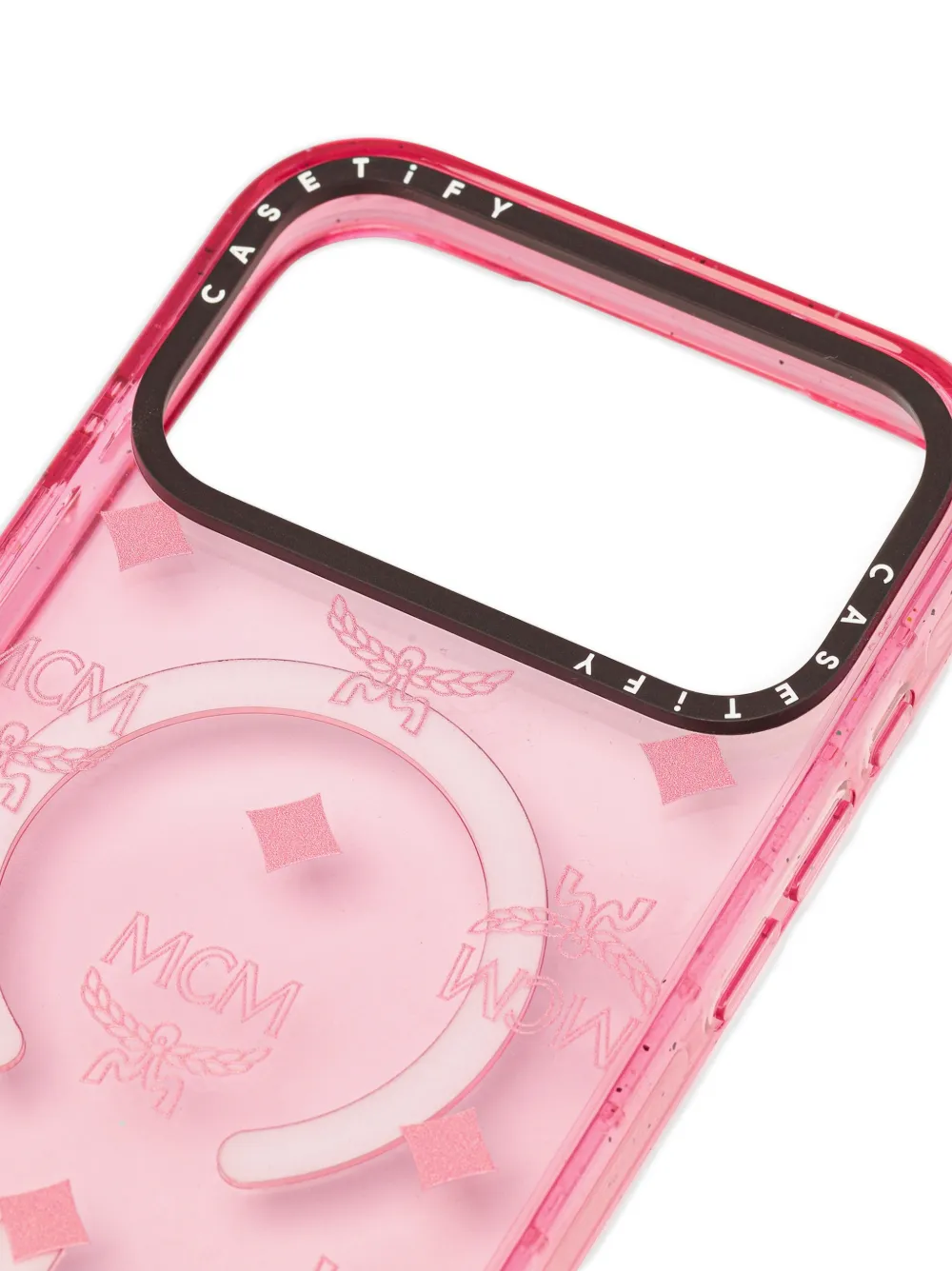 MCM x Casetify monogram-pattern iPhone 17 Pro Case | Pink | FARFETCH
