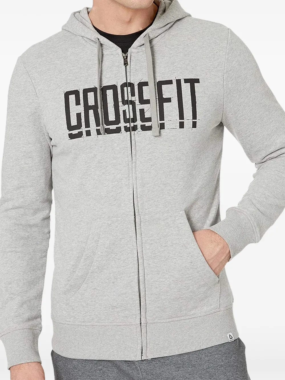 Reebok Felpa CrossFit con cappuccio e zip - Grigio