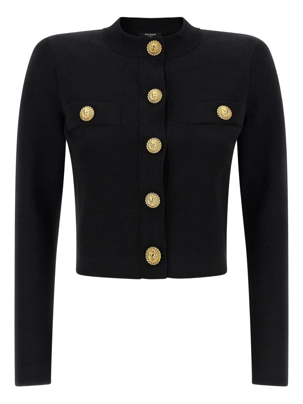 Balmain padded-shoulders cardigan - Nero