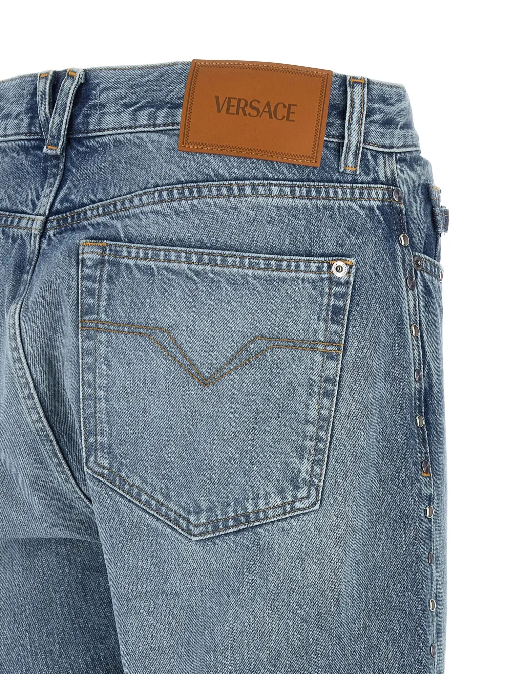 Versace Jeans met studs Blauw