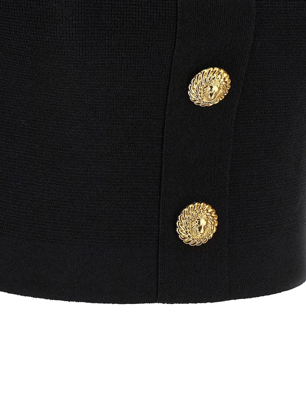Balmain Top met knoop Zwart