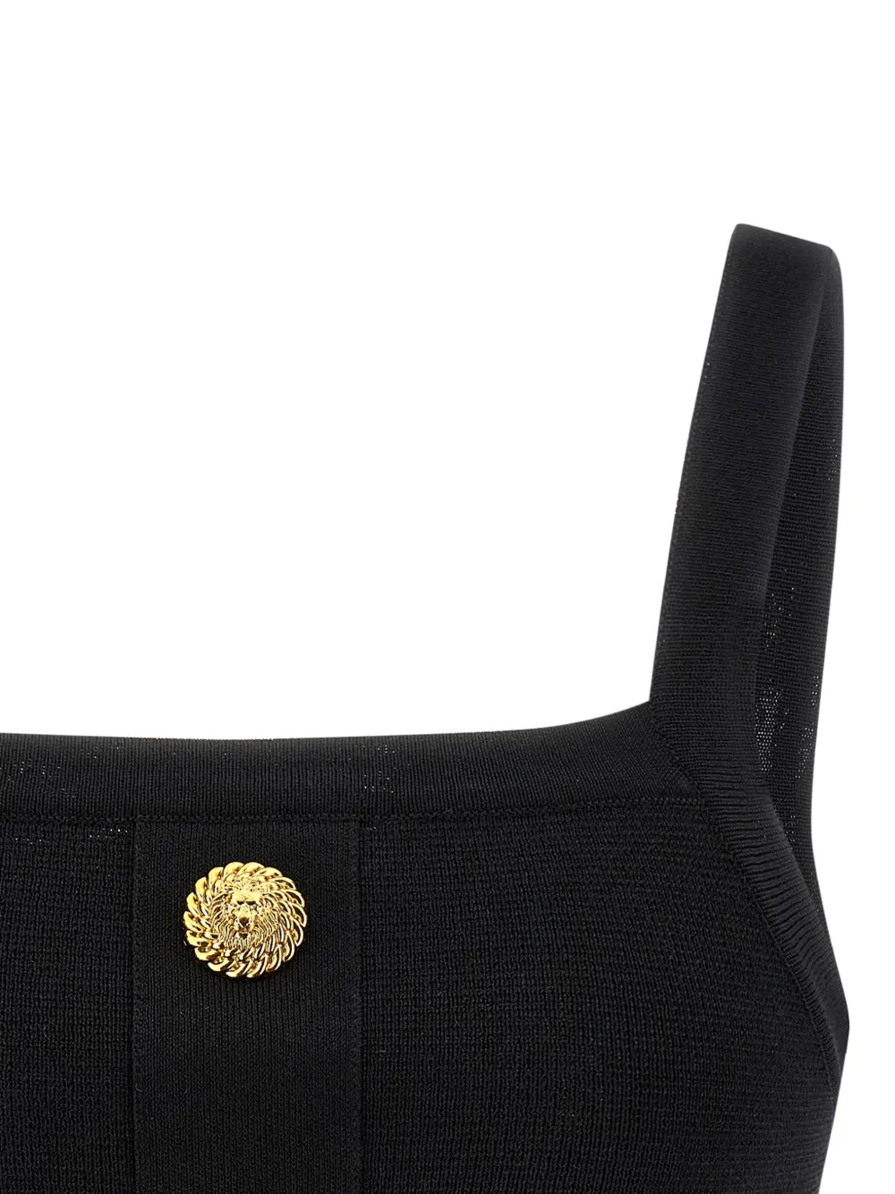 Balmain Top met knoop Zwart